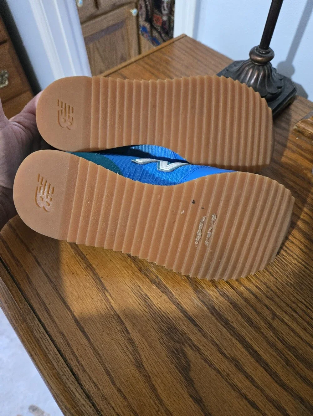 New Balance Bright Blue Sneakers with Teal Accent